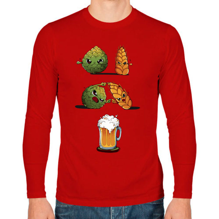 Мужской лонгслив хлопок Хмель и Солод фото