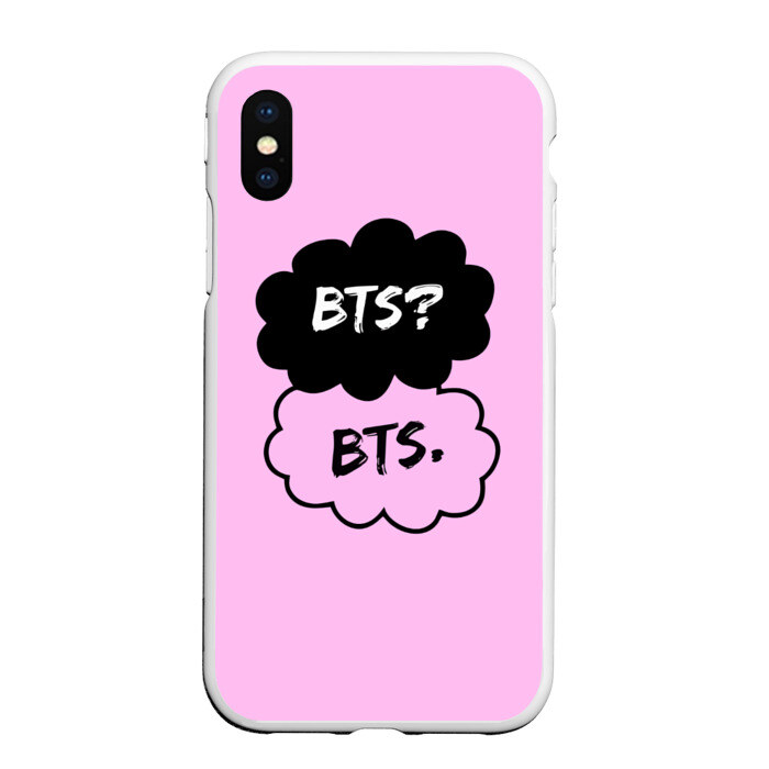 Чехол для iPhone XS Max матовый BTS фото