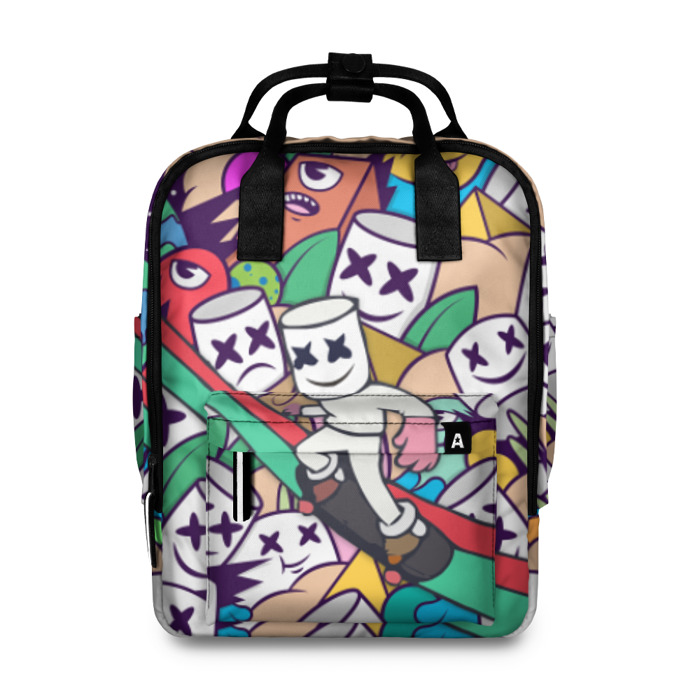 Женский рюкзак 3D Marshmello World фото