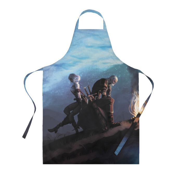 Фартук 3D Цири И Геральд фото