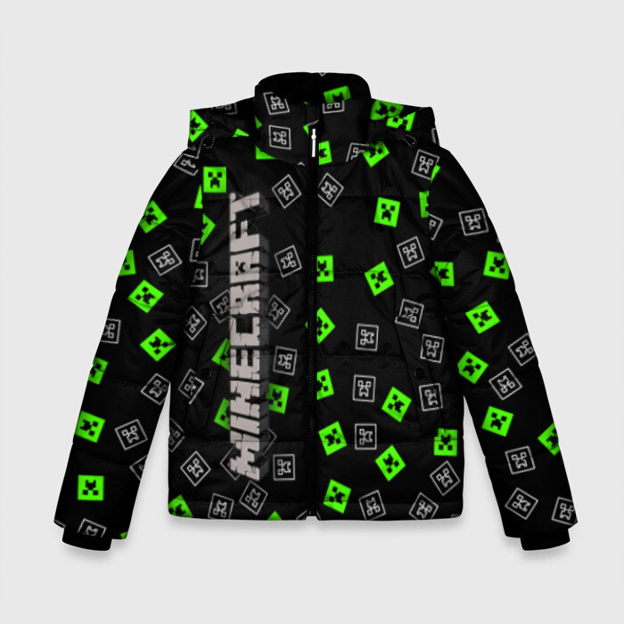 Зимняя куртка для мальчиков 3D MINECRAFT фото