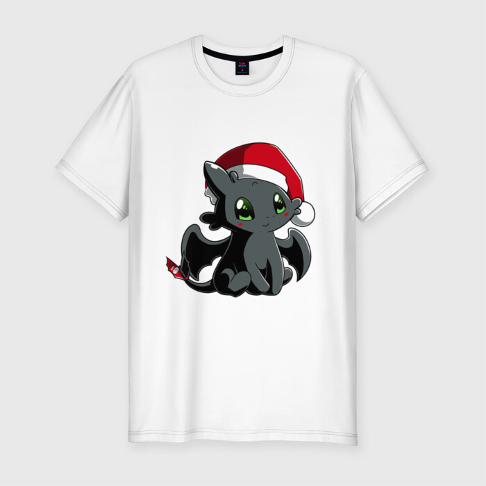 Мужская футболка хлопок Slim ночная фурия фото