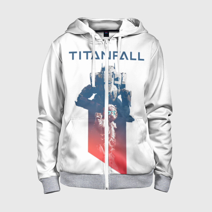 Детская толстовка 3D на молнии Titanfall фото
