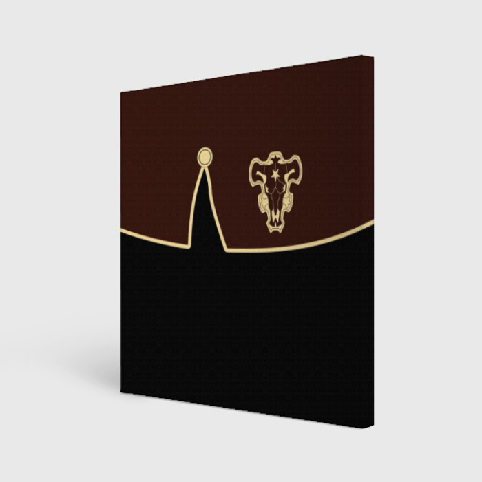 Холст квадратный Мантия Чёрный Бык (Черный) фото