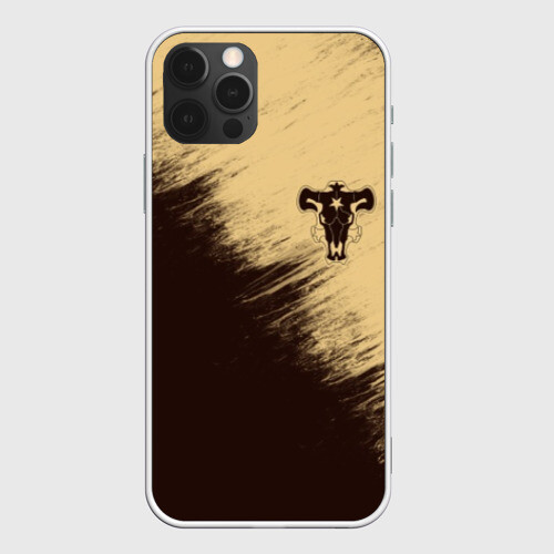 Чехол для iPhone 12 Pro Черный Клевер (Черный Бык) 4 фото