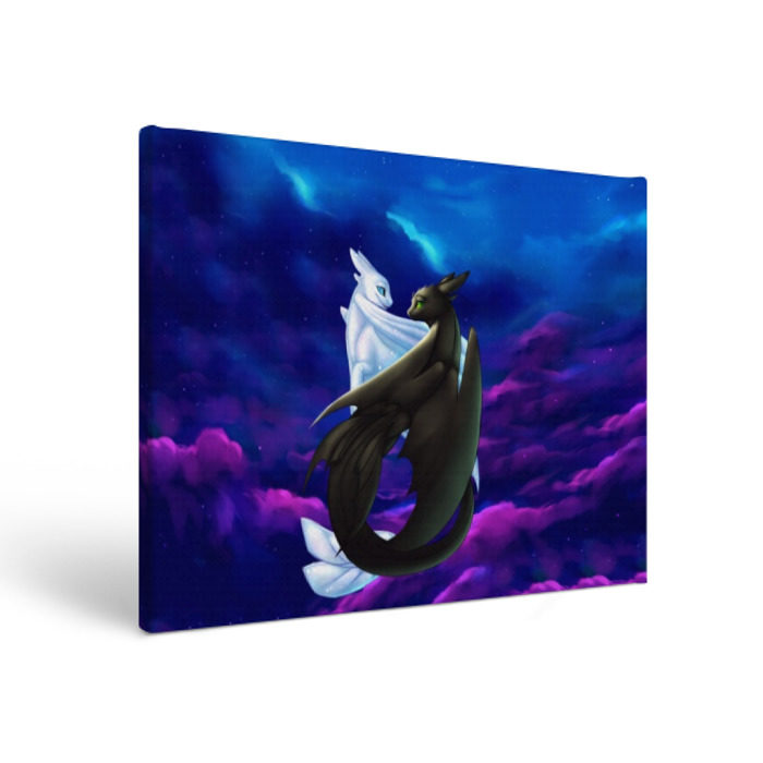 Холст прямоугольный Как приручить дракона фото