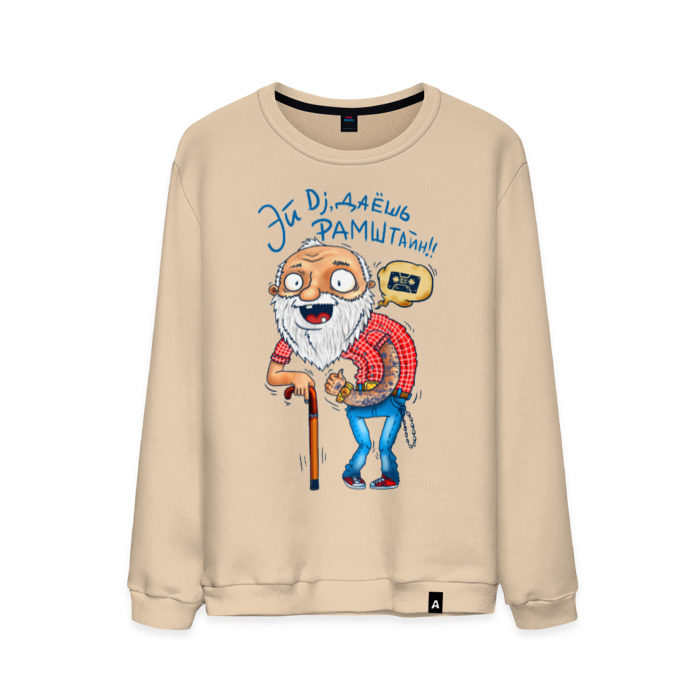 Мужской свитшот хлопок Эй Dj, даешь Рамштайн! фото