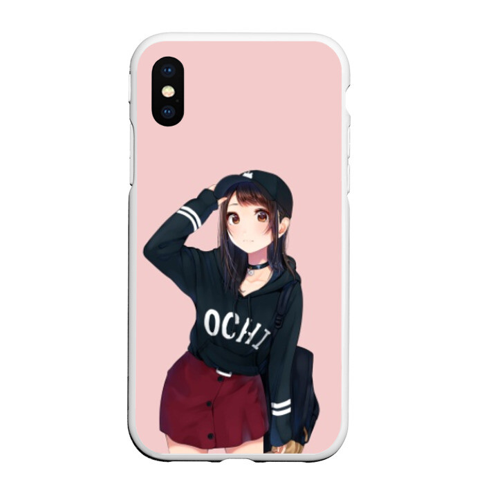 Чехол для iPhone XS Max матовый Модница фото