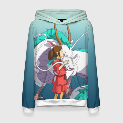 Женская толстовка 3D Тихиро целует Хаку фото