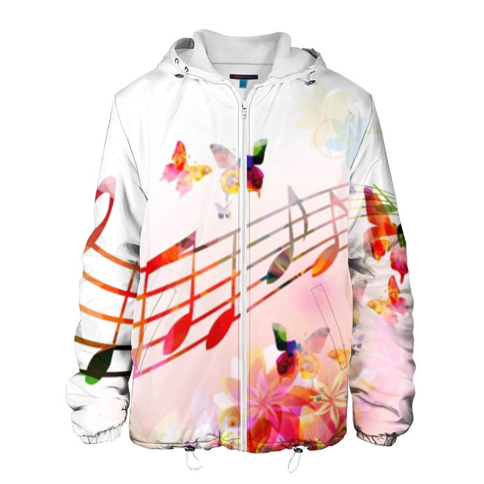 Мужская куртка 3D Ноты весна фото