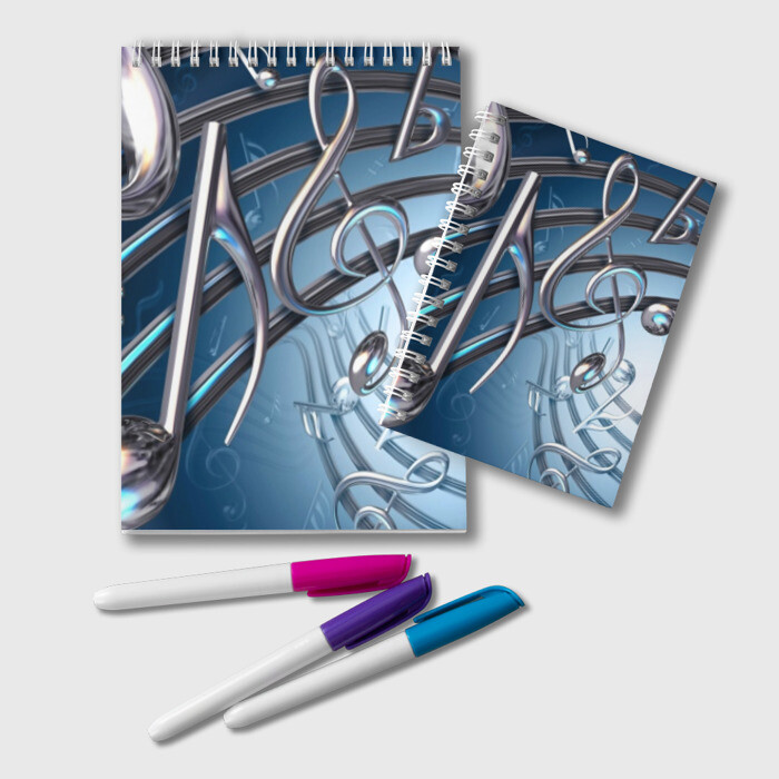 Блокнот Металлические ноты фото