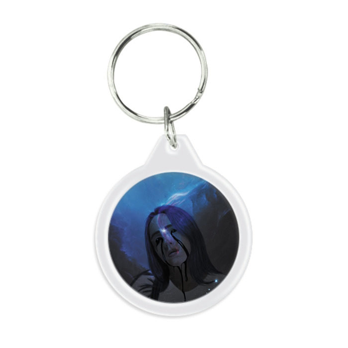 Брелок круглый Billie Eilish фото