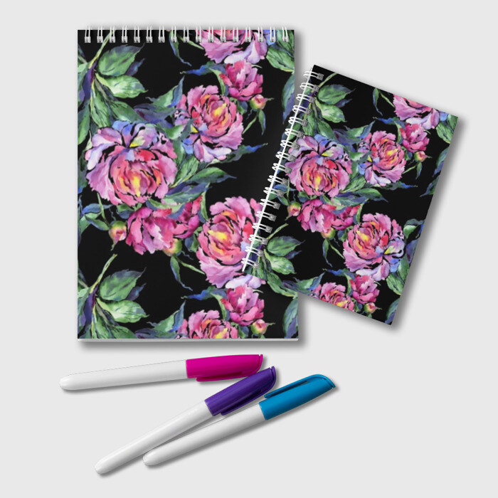 Блокнот Розовые пионы фото