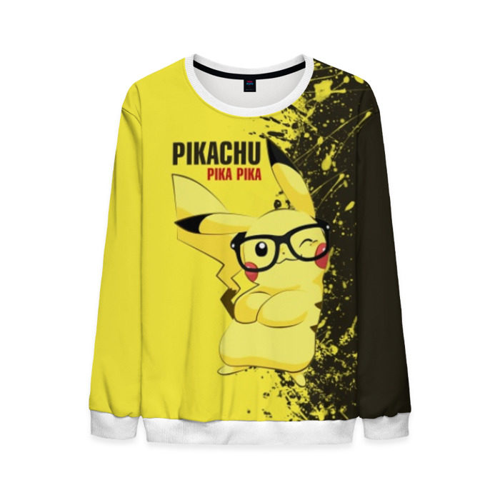 Мужской свитшот 3D Pikachu Pika Pika фото