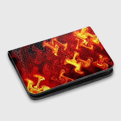 Картхолдер с принтом Огненная лава фото