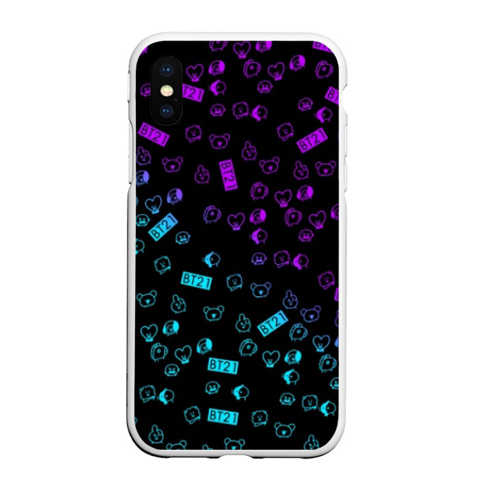 Чехол для iPhone XS Max матовый BTS BT21 фото