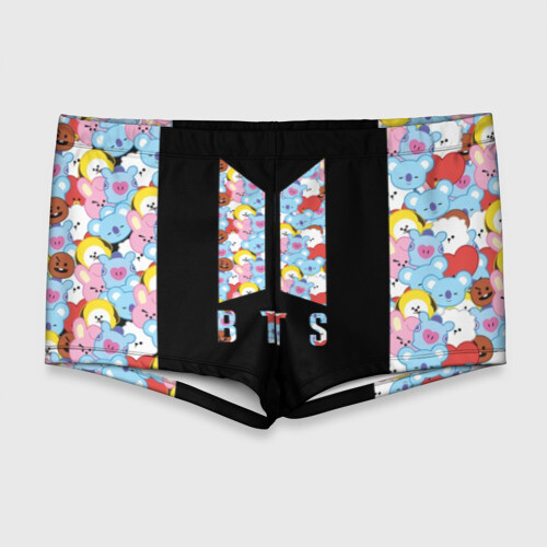 Мужские купальные плавки 3D BTS BT21 фото