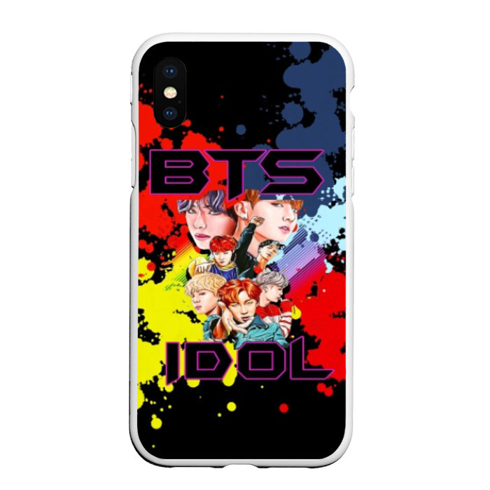 Чехол для iPhone XS Max матовый BTS Pop art фото