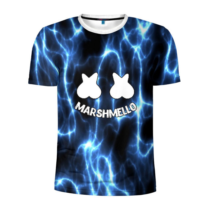 Мужская футболка 3D спортивная Marshmello фото