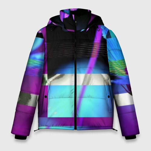 Мужская зимняя куртка 3D Весна геометрия фото