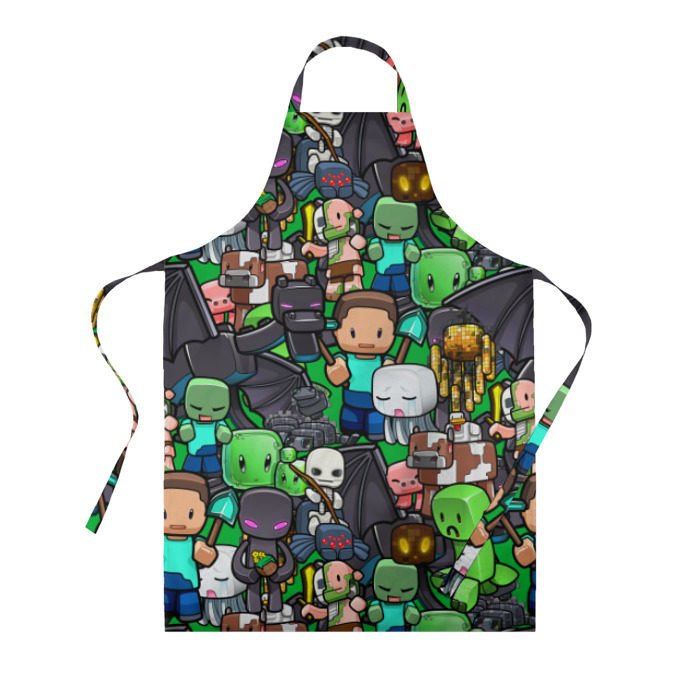 Фартук 3D Майнкрафт фото