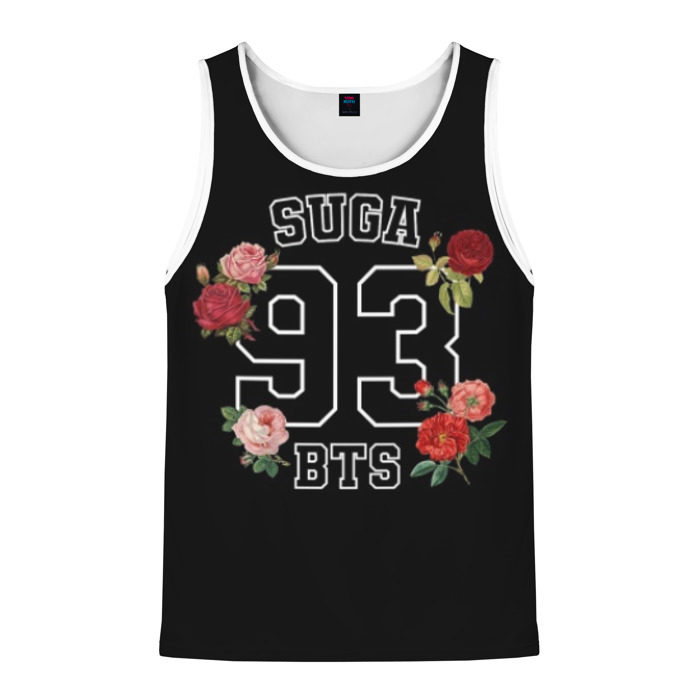 Мужская майка 3D SUGA 93 BTS фото