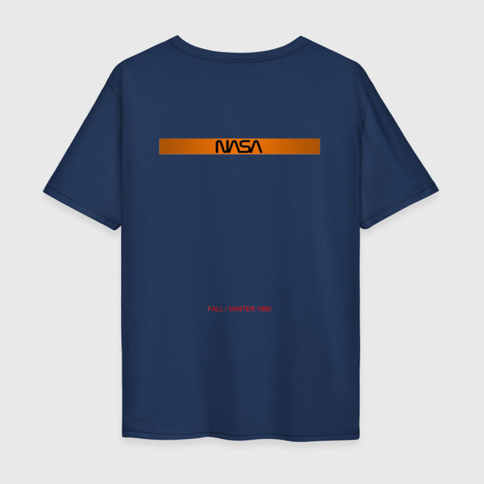 Мужская футболка хлопок Oversize NASA фото