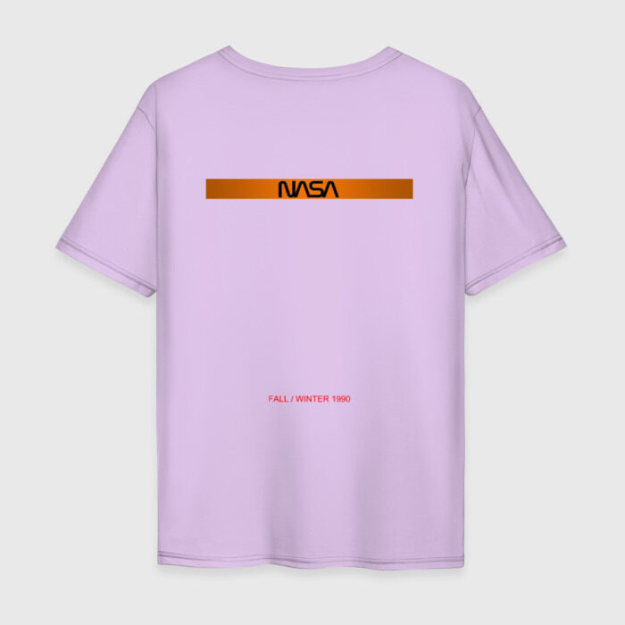 Мужская футболка хлопок Oversize NASA фото