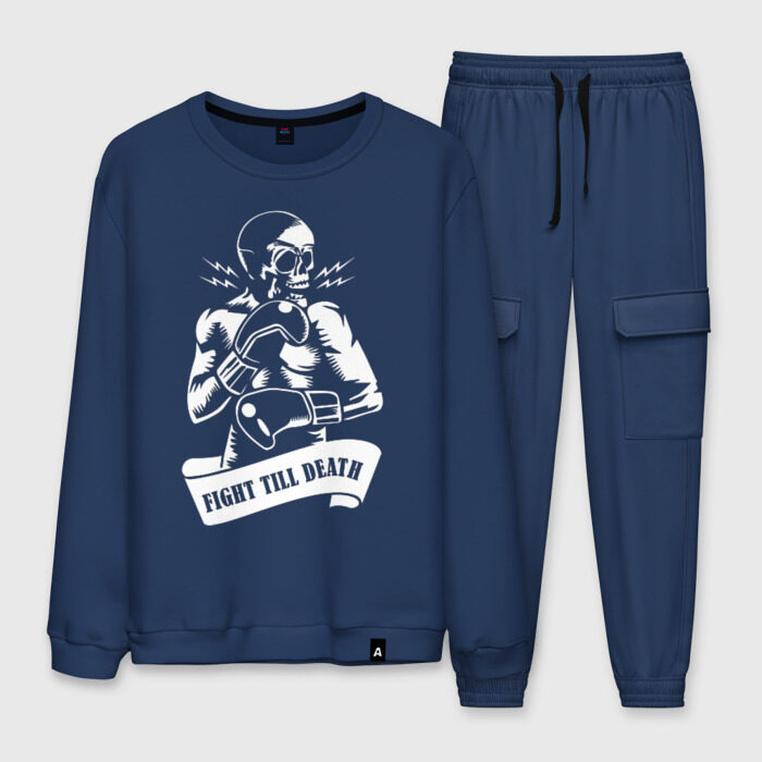 Мужской костюм хлопок Fight till death фото