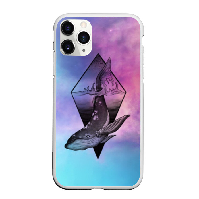 Чехол для iPhone 11 Pro матовый космос фото