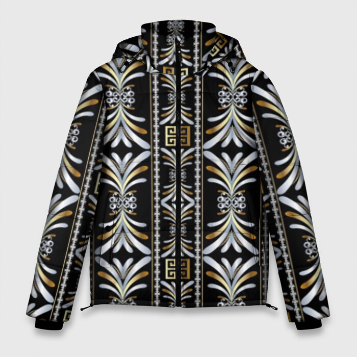 Мужская зимняя куртка 3D silver фото