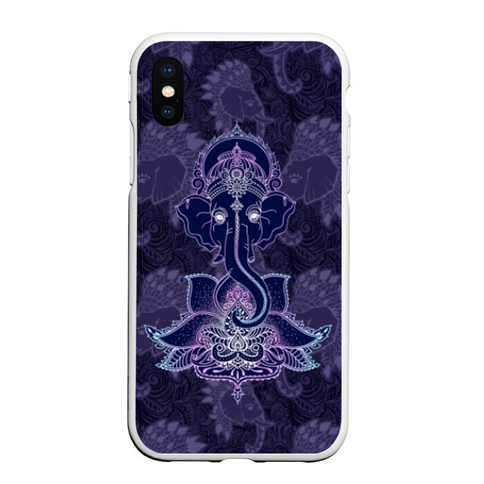 Чехол для iPhone XS Max матовый Ганеша фото