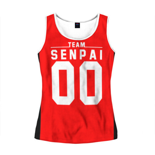 Женская майка 3D SENPAI фото