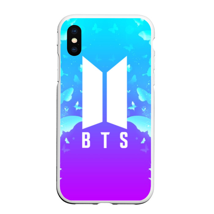 Чехол для iPhone XS Max матовый BTS BUTTERFLIES фото