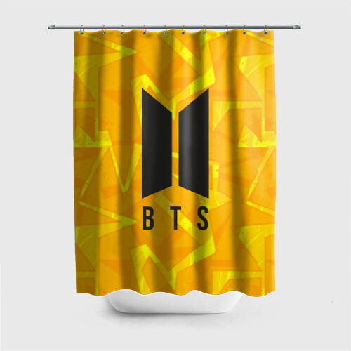 Штора 3D для ванной BTS фото