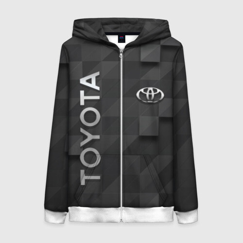 Женская толстовка 3D на молнии Toyota фото