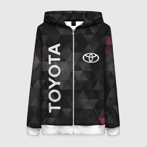 Женская толстовка 3D на молнии Toyota фото