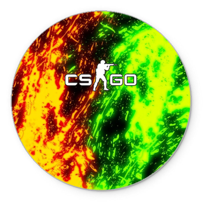 Коврик для мышки круглый CS:GO TOXIC FLAME фото