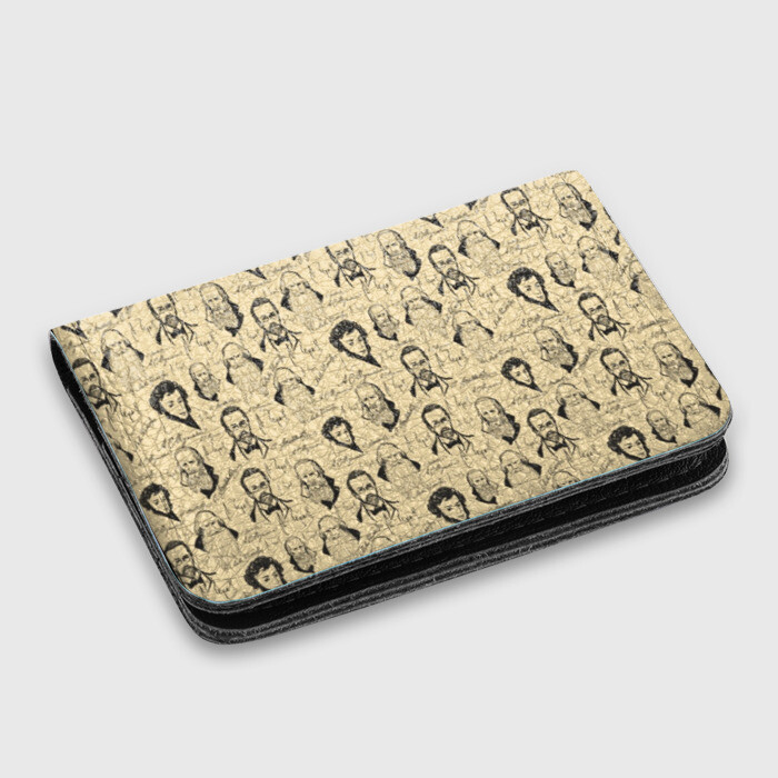 Картхолдер с принтом Великие писатели-классики фото