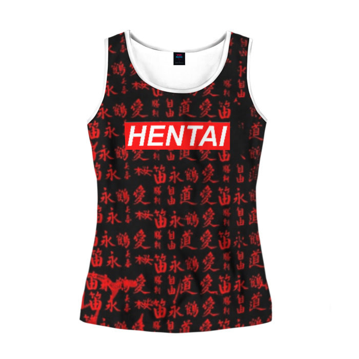 Женская майка 3D HENTAI фото