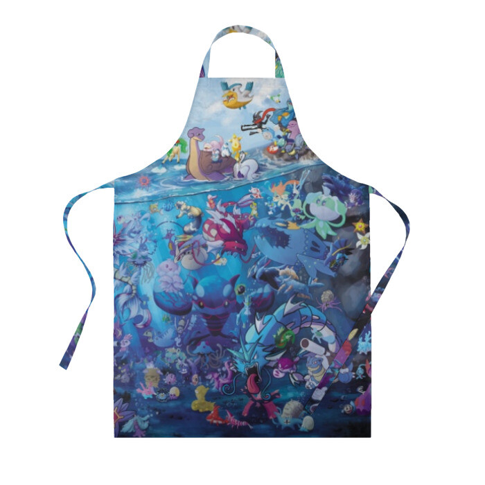 Фартук 3D Water-Type Pokemon фото