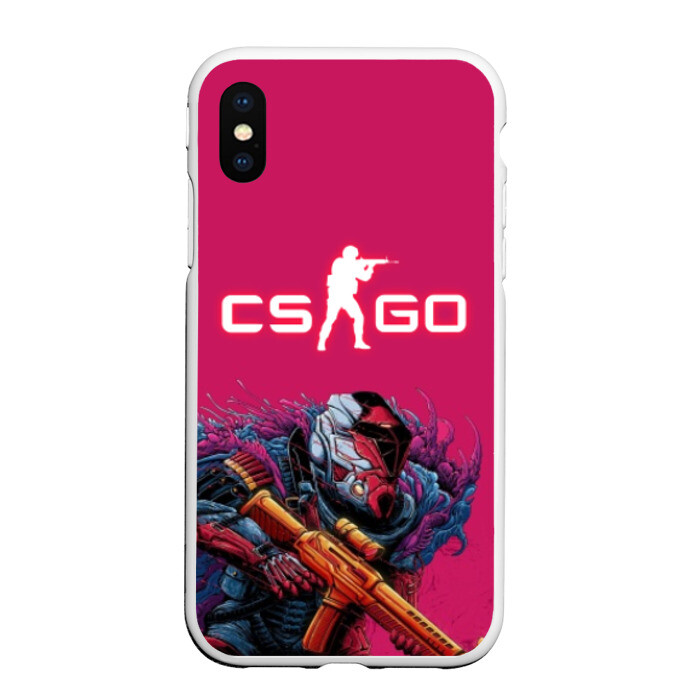 Чехол для iPhone XS Max матовый CS GO Hyper Beast фото