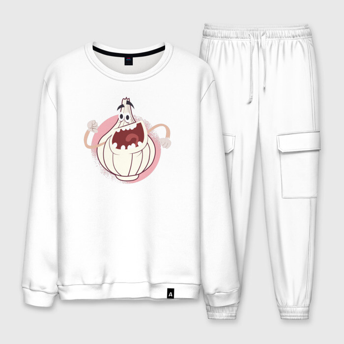 Мужской костюм хлопок Чеснок фото