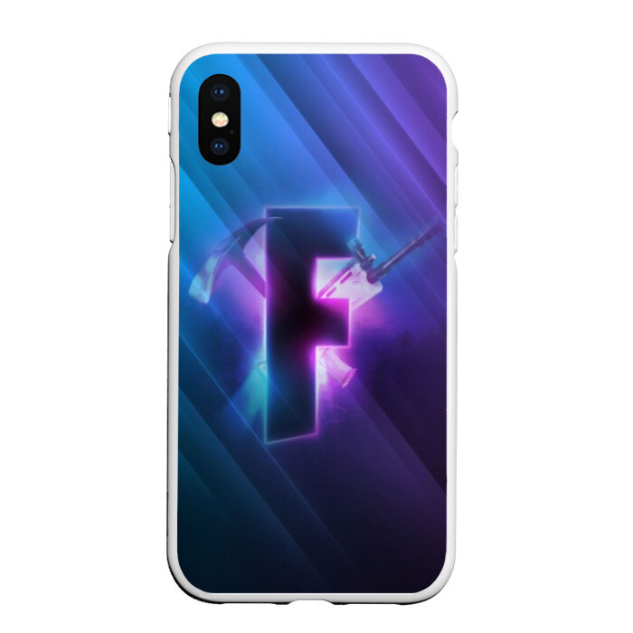 Чехол для iPhone XS Max матовый FORTNITE фото