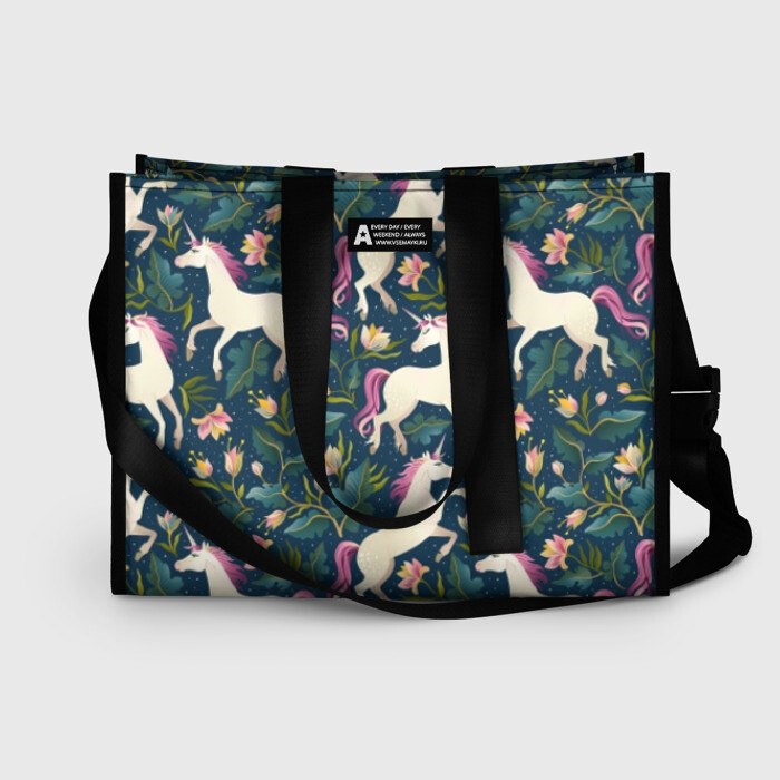 Сумка-шоппер 3D Единороги фото