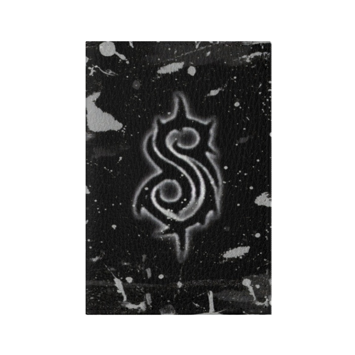 Обложка для паспорта матовая кожа Slipknot. фото