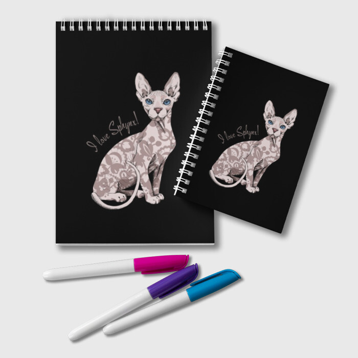 Блокнот I Love Sphynx! фото