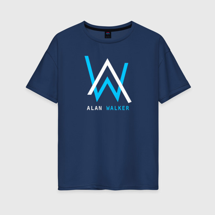 Женская футболка хлопок Oversize ALAN WALKER фото