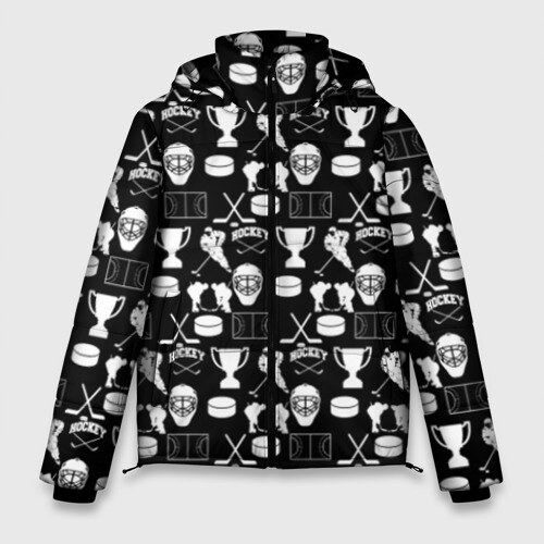 Мужская зимняя куртка 3D ХОККЕЙ фото