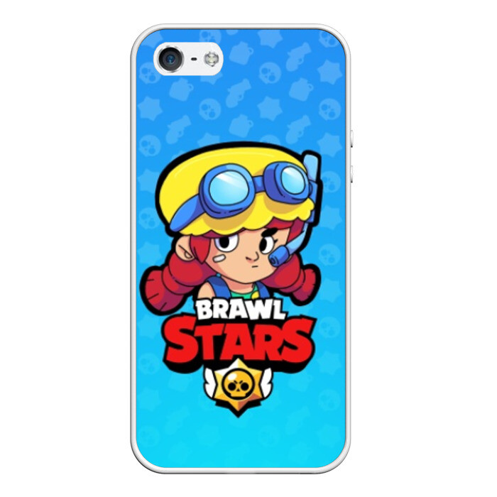 Чехол для iPhone 5/5S матовый Jessie - BRAWL STARS фото